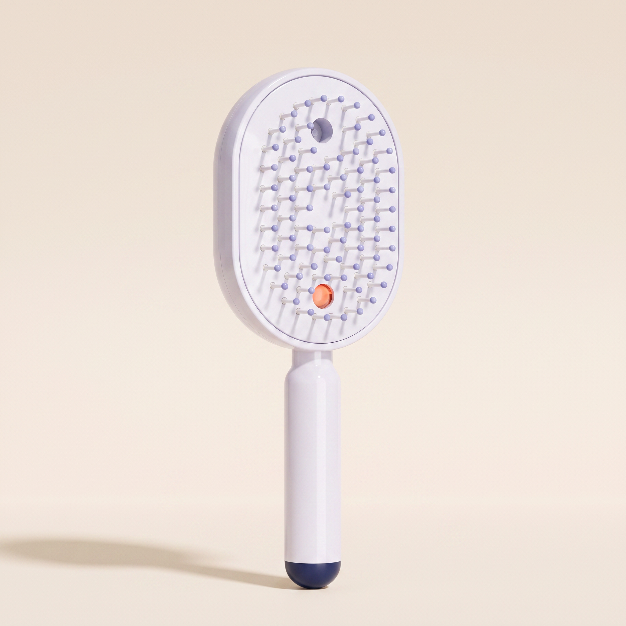 The Ivresse Mist and Glow Brush in purple, showing the lavender bristle tips and navy handle tip.